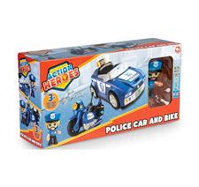 Action Heroes Police Car & Bike ACN05000