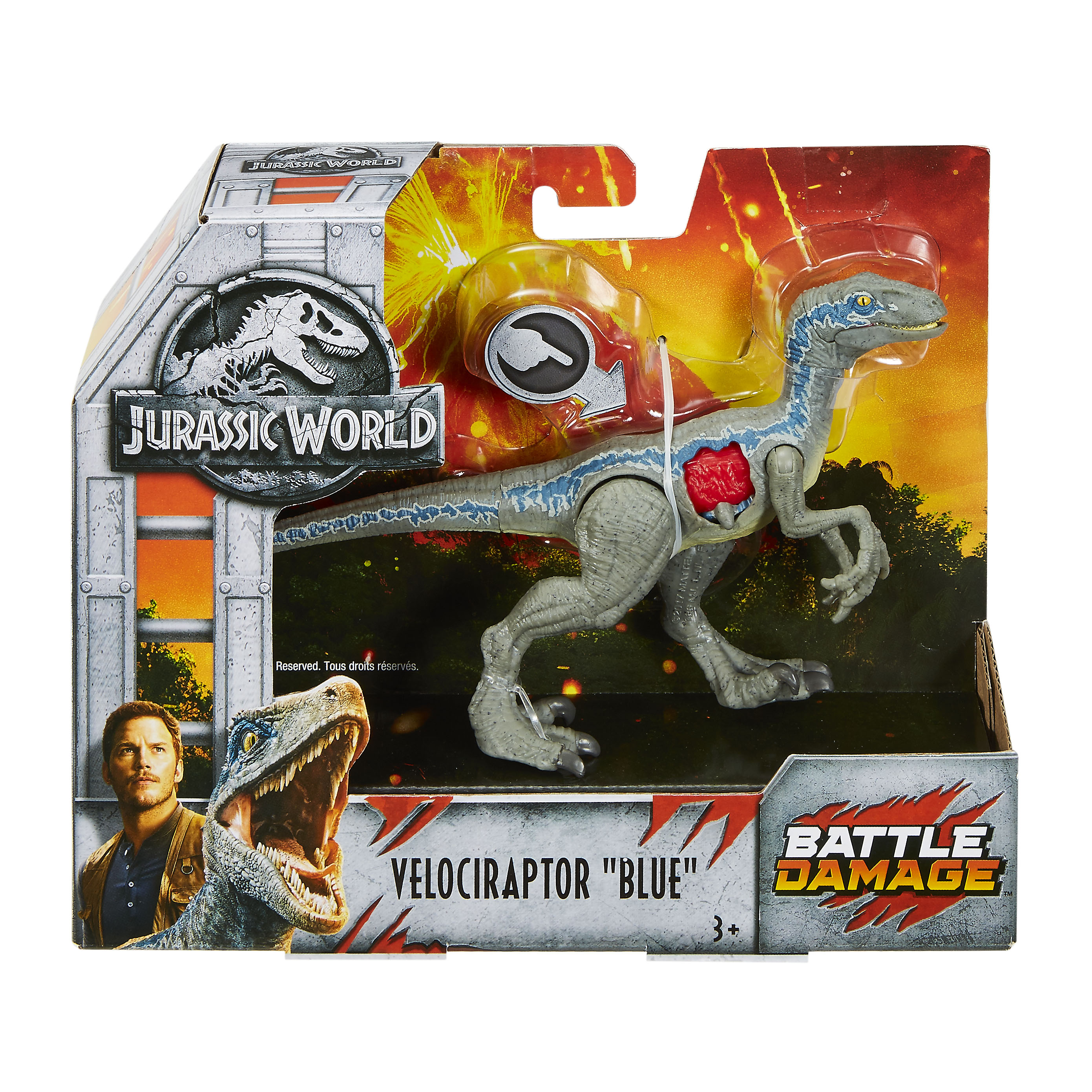 JURASSIC WORLD - FERITE DA COMBATTIMENTO FNB31 - ACTION FIGURE E 