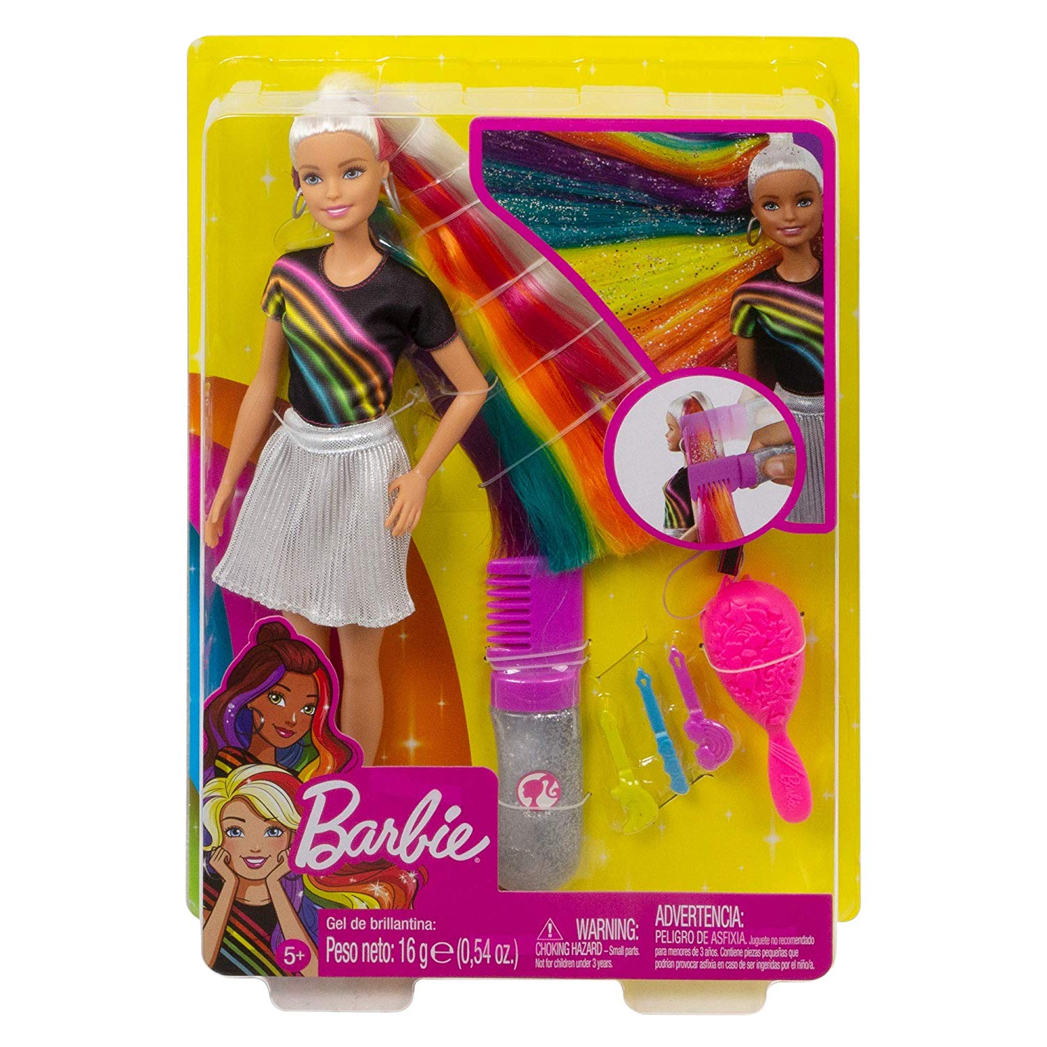 Barbie Capelli Arcobaleno FXN96