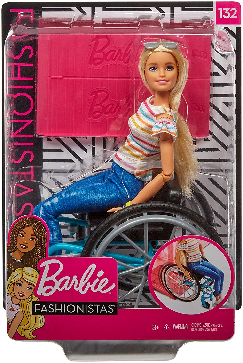 barbie sedia a rotelle
