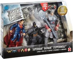 BATMAN - BATMAN STEPPENWOLF E SUPERMAN 20CM FGG57