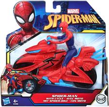 Spiderman Personaggio 15cm con Veicolo E3368