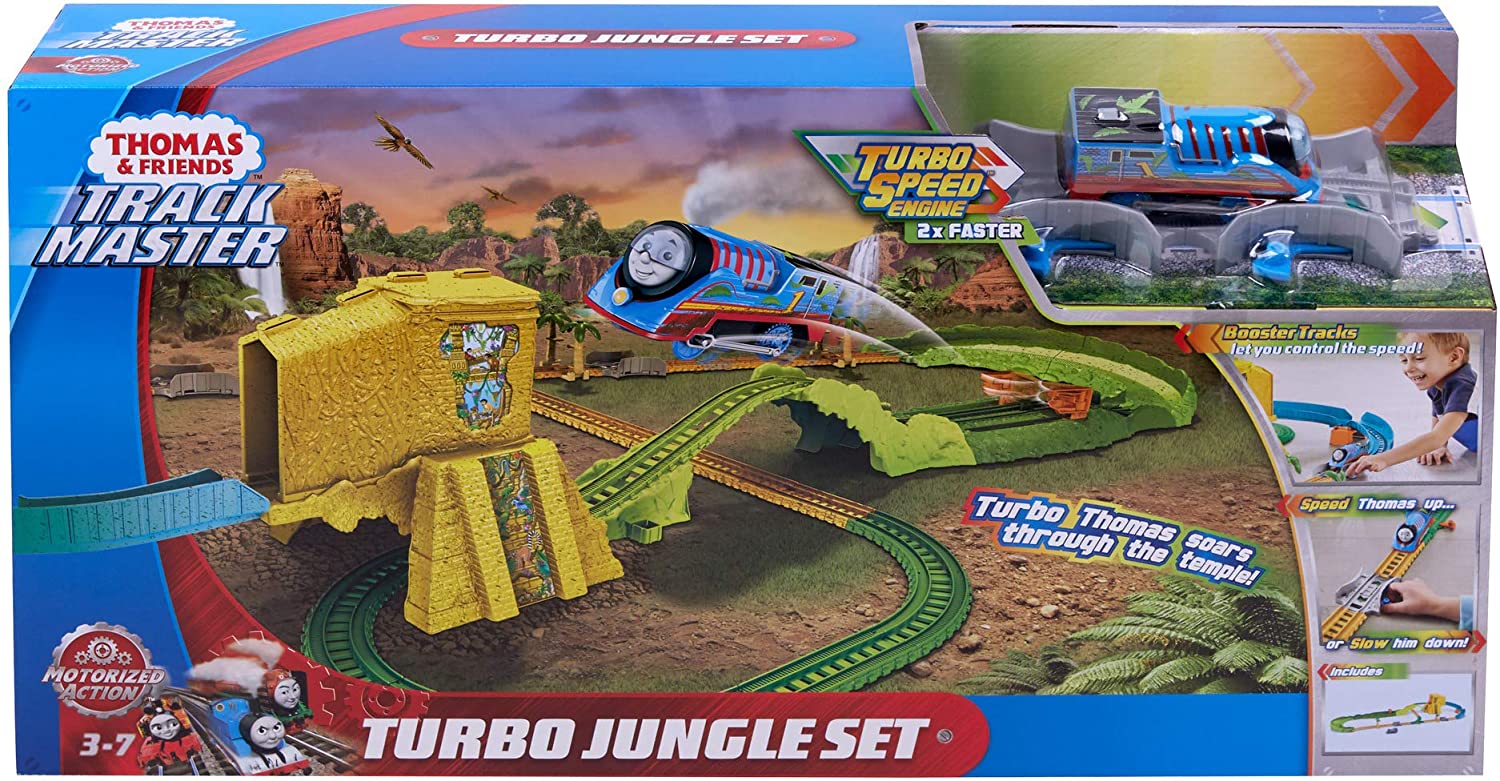 Trenino Thomas Pista Turbo Jungle Set FJK50