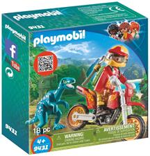 Playmobil - Dinos Moto Cross e Reptor 9431
