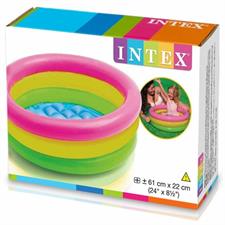 Gonfiabile Piscina Baby Tonda 3 Anelli 61CM 57107