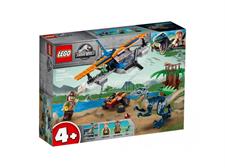Lego Jurassic Velociraptor salvataggio biplano 75942