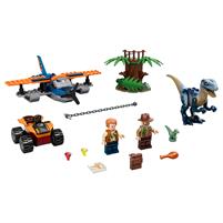 Lego Jurassic Velociraptor salvataggio biplano 75942