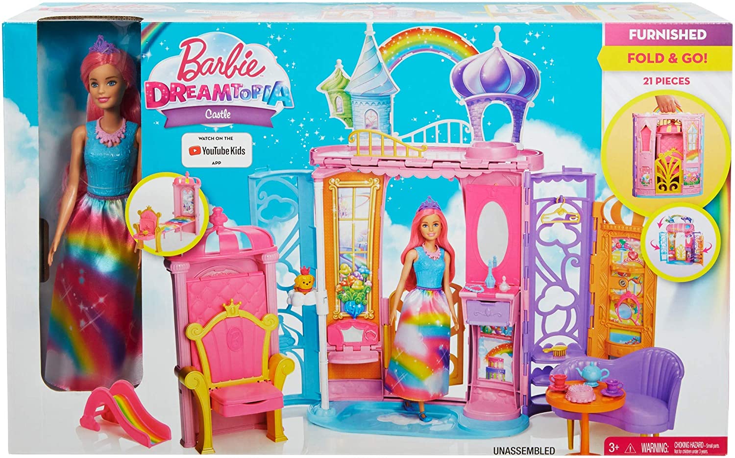 Barbie Castello Dreamtopia con Bambola FRB15