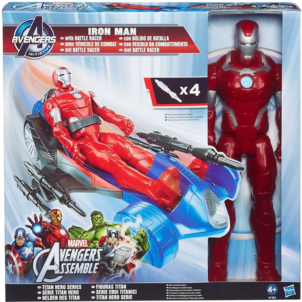 Avengers Iron Man Pers. 30Cm con Veicolo A7363