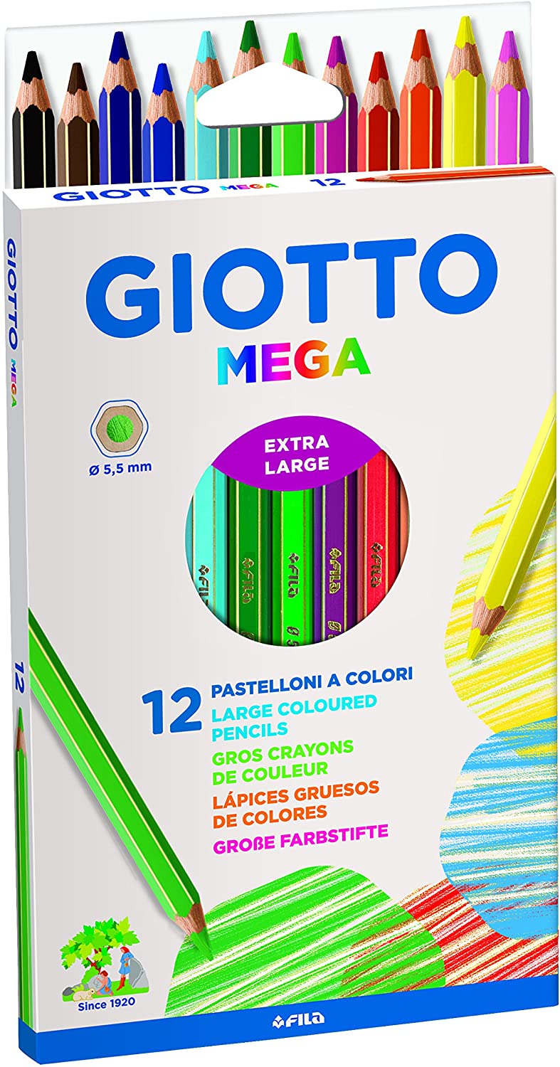Giotto 12 Pastelli Mega 225600