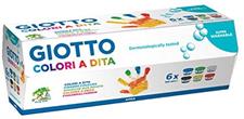 Giotto 6 Barattoli 100Ml Colori a Dita 534100