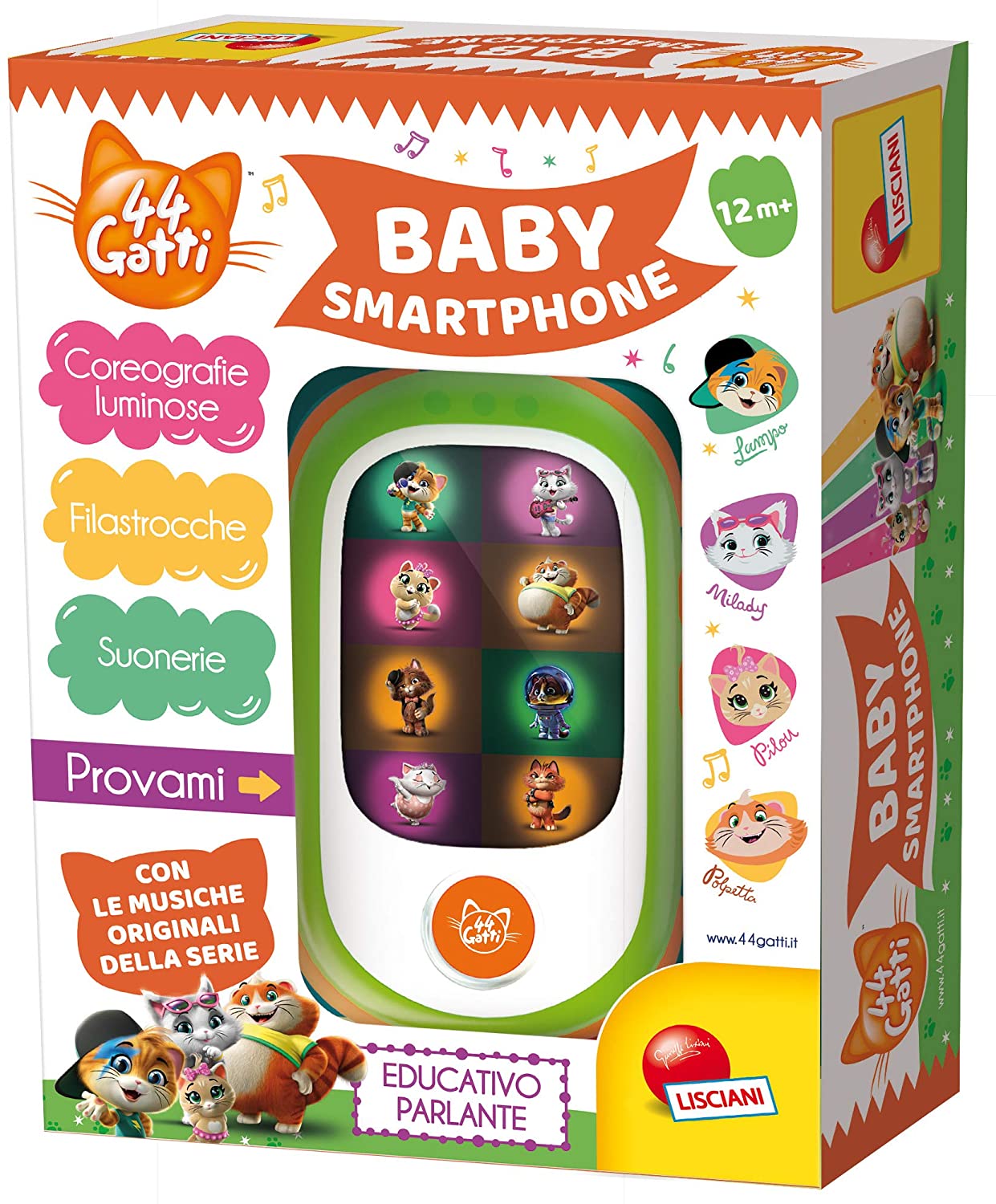 Lisciani 44 Gatti Baby Smartphone Led 72088