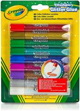 Crayola 9 Tubi di Colla Glitter Lavabili 3527