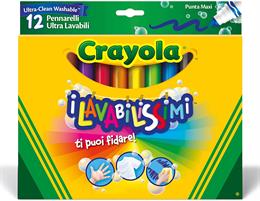 Crayola 12 Pennarelli Lavabili Maxi 588329
