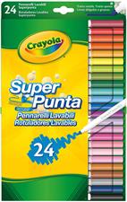 Crayola 24 Pennarelli Lavabili Super Punta 7551