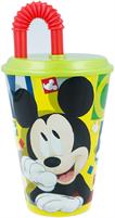 Mickey Mouse Bicchiere con Cannuccia 430ml ST44230