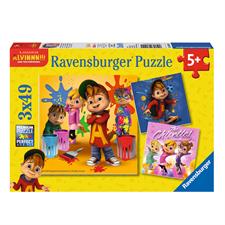 Puzzle Alvin Superstar 3x49pz 8044