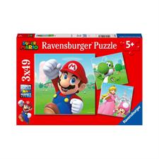 Puzzle Super Mario 3x49pz 5186