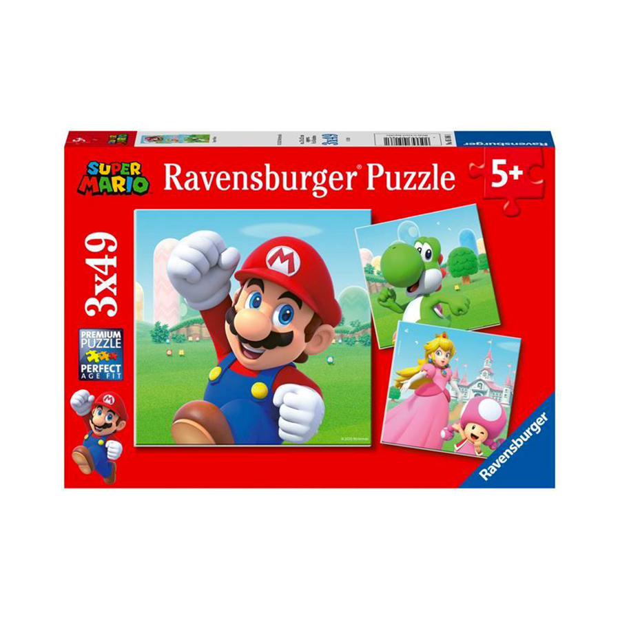 Puzzle Super Mario 3x49pz 5186