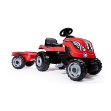 Trattore Farmer XL a Pedali con Rimorchio Rosso 7600710108