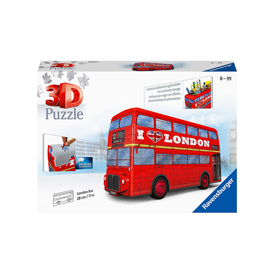 Puzzle 3D London Bus 12534