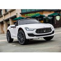 Lamas Auto Maserati Ghibli 12V Bianco Sedile Pelle LT880