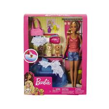 Barbie Playset Vasca e 3 Cuccioli GDJ37
