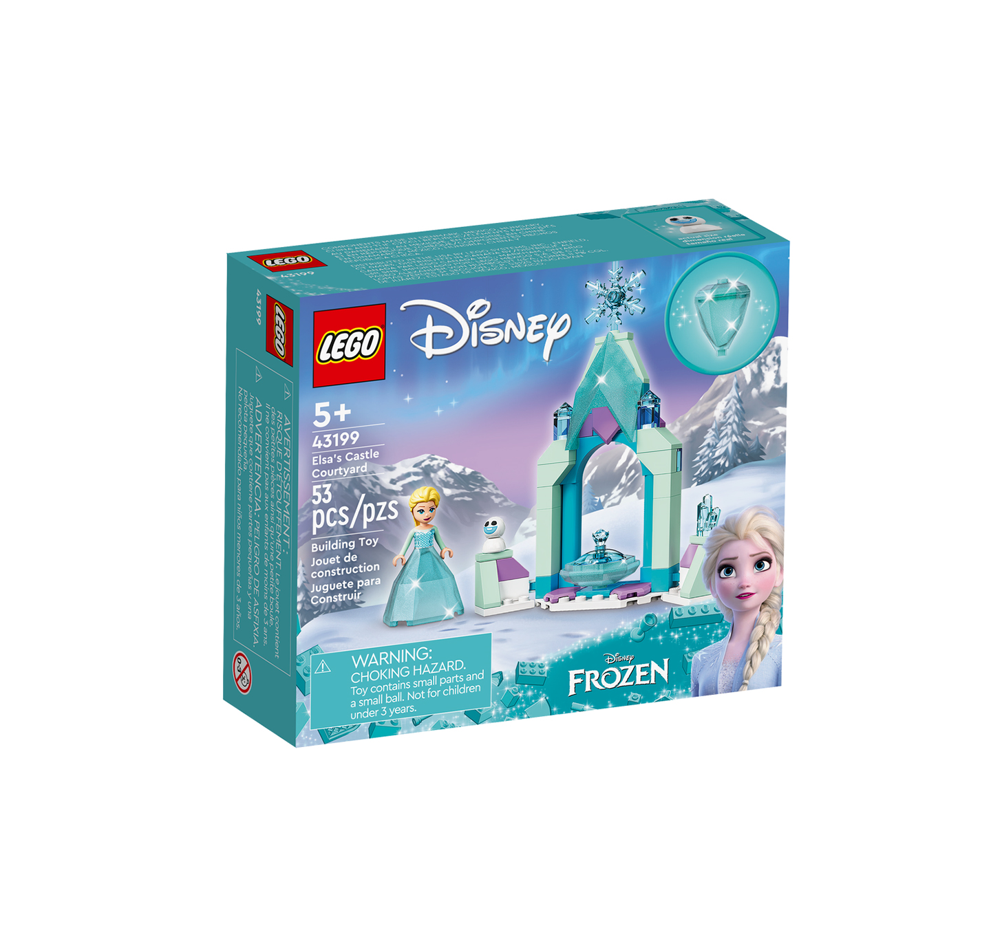 Lego Disney Princess Cortile Castello di Elsa 43199