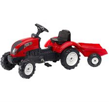 Teo's Trattore a Pedali con Rimorchio Rosso 67983