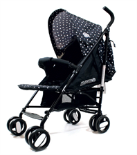 Passeggino per Neonati Nemo con Borsa Cuori/Black GVC8008