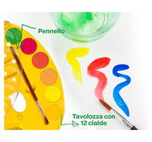 Crayola Tavolozza 12 Acquerelli con Pennello 538434