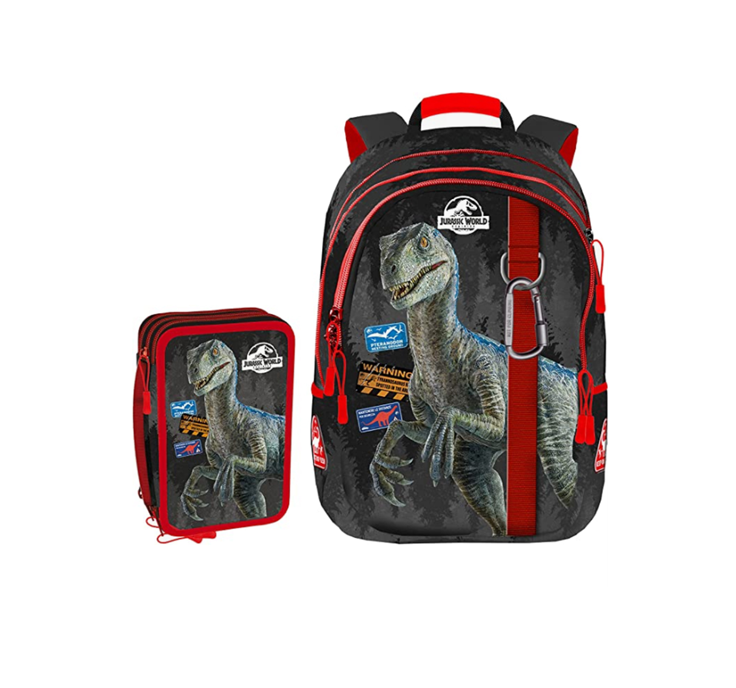 Zaino Schoolpack Jurassic World con Astuccio S300643