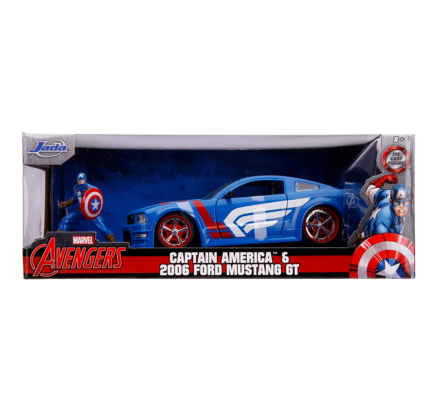 Jada Marvel Captain America Ford GT 1:24 con Pers. 253225007