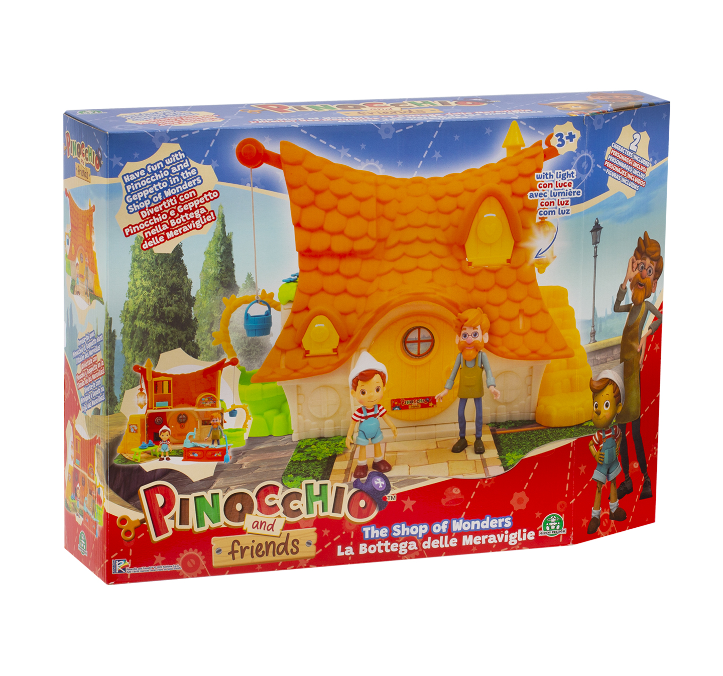 Pinocchio Casa Geppetto con 2 Personaggi PNH05000