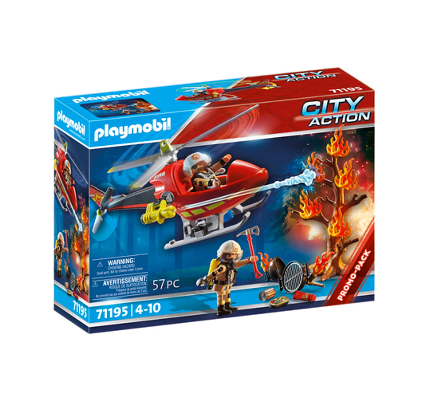 Playmobil Vigili del Fuoco Elicottero 71195
