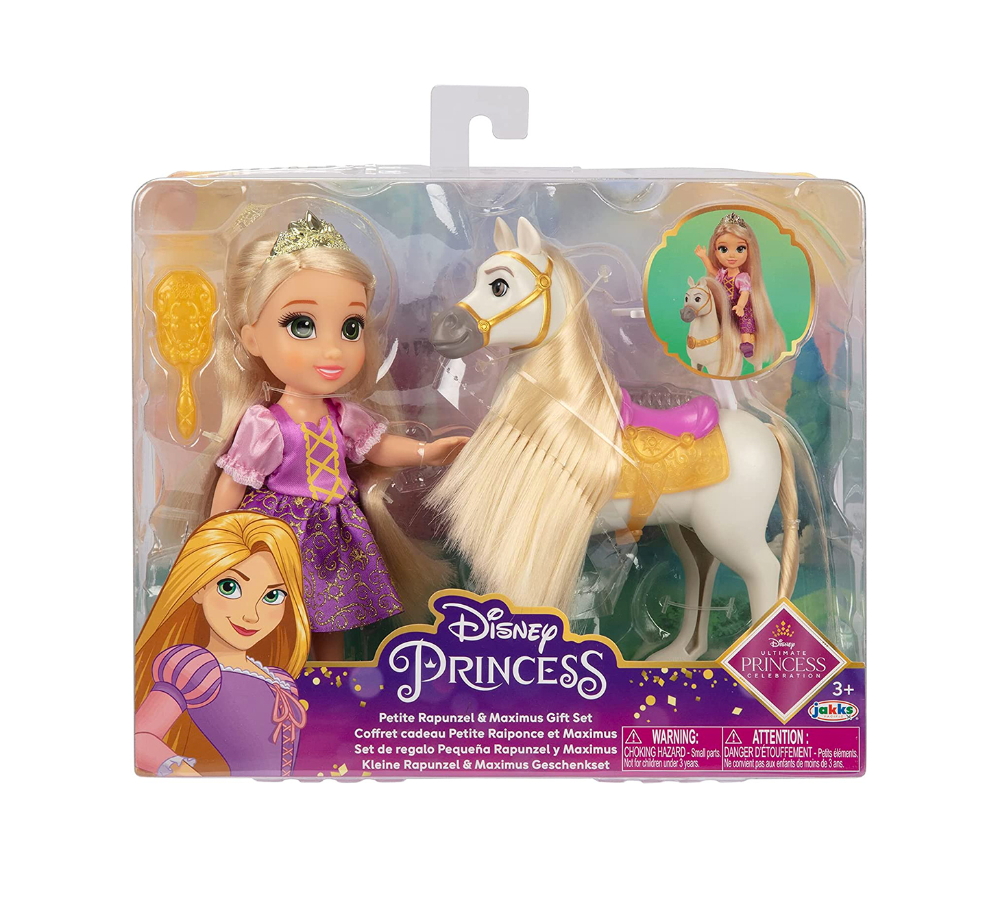 Disney Princess Rapunzel 15Cm con Cavallo 221584
