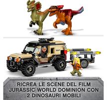 Lego Jurassic World Trasporto Piroraptor e Dilofosauro 76951