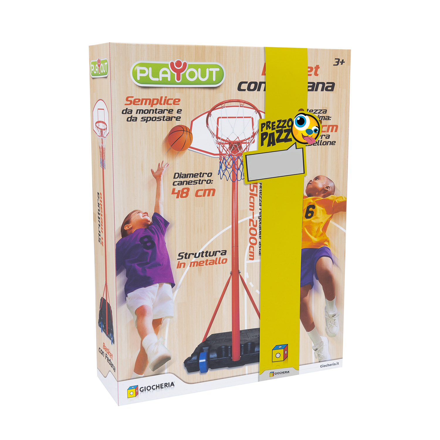 Play Out Basket Metallo da Terra 236Cm GGI220014