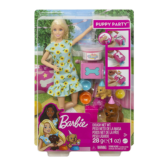 Barbie Puppy Party Cuccioli ed Accessori GXV75 GXV74