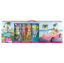 Barbie Playset Barbie e Ken con Piscina e Auto GJB71