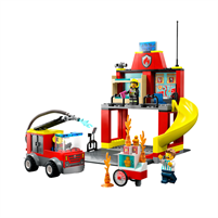 Lego City Fire Caserma Pompieri e Autopompa 60375
