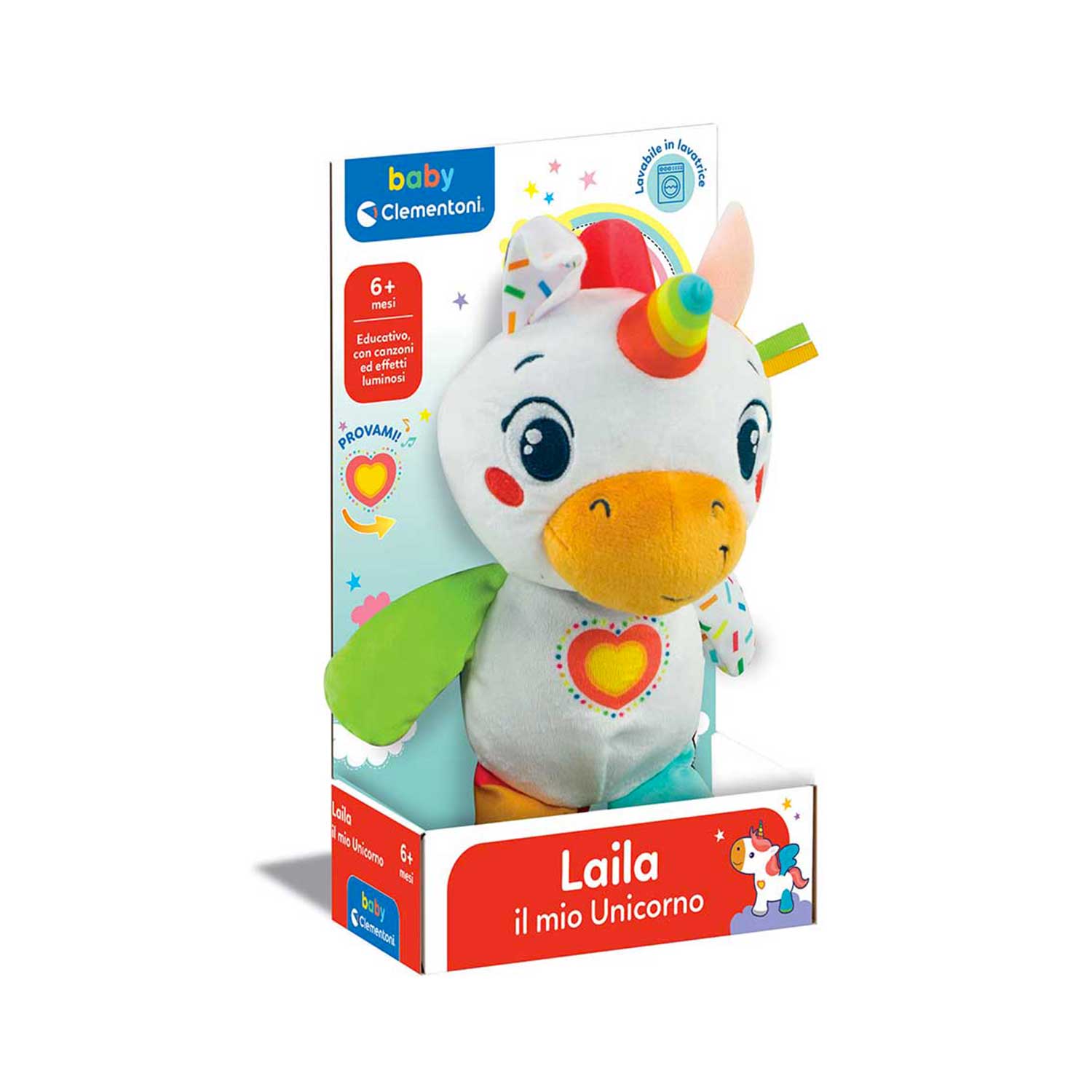 Baby Clem Unicorno Peluche 17772 PRIMA INFANZIA Il Capriccio Giocattoli Store