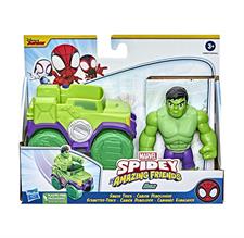 Spiderman Spidey Amazing Camion con Personaggio Hulk F3989