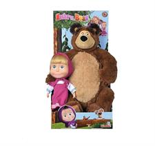 Masha e Orso Peluche Orso 50Cm con Bambola 25Cm 109301016